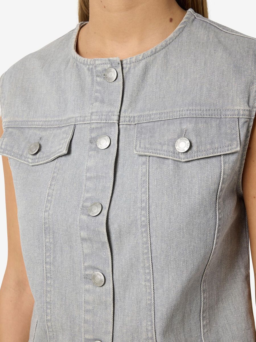 Noisy May CROPPED DENIM VEST