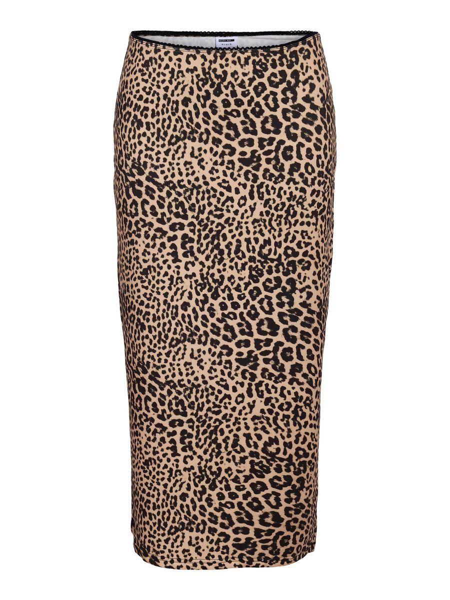 Noisy May LEOPARD PRINT MIDI SKIRT