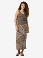 Noisy May LEOPARD PRINT MIDI SKIRT