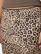 Noisy May LEOPARD PRINT MIDI SKIRT