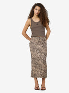 Noisy May LEOPARD PRINT MIDI SKIRT