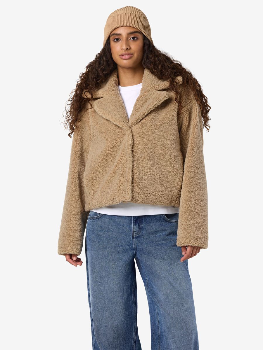 Noisy May CROPPED TEDDY JACKET