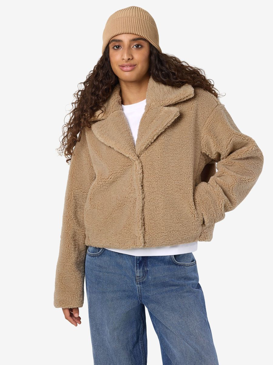 Noisy May CROPPED TEDDY JACKET