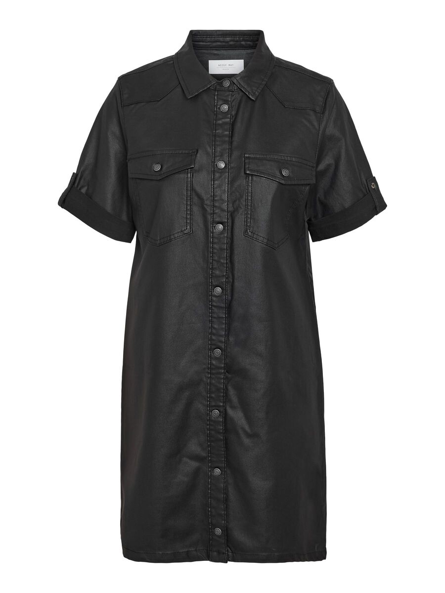 Noisy May COATED DENIM DRESS