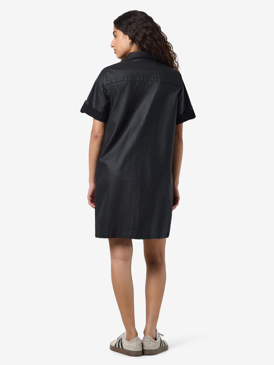 Noisy May COATED DENIM DRESS