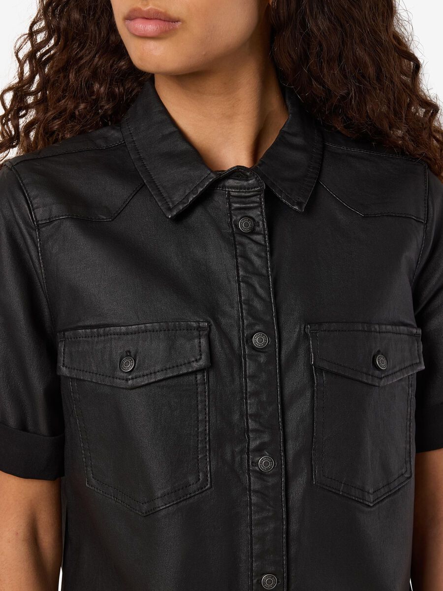 Noisy May COATED DENIM DRESS