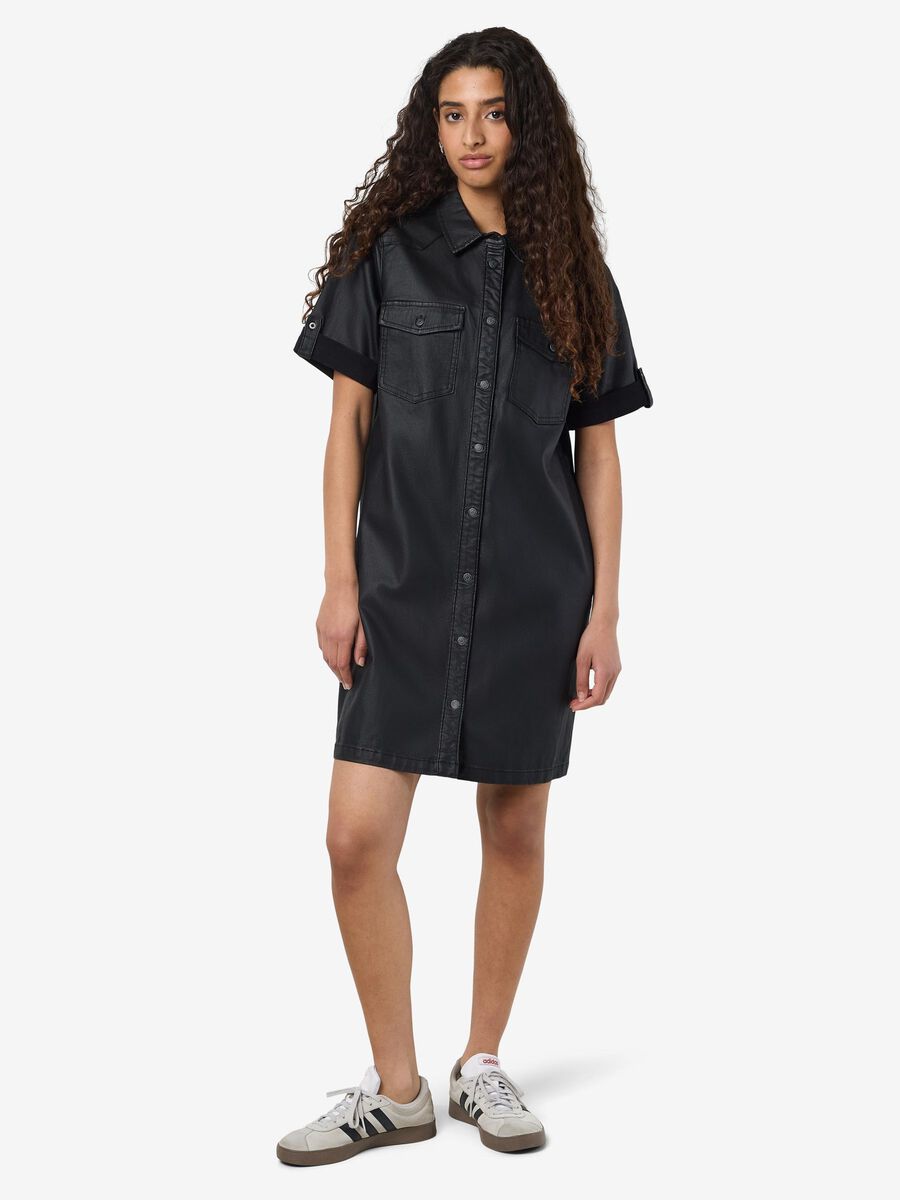 Noisy May COATED DENIM DRESS