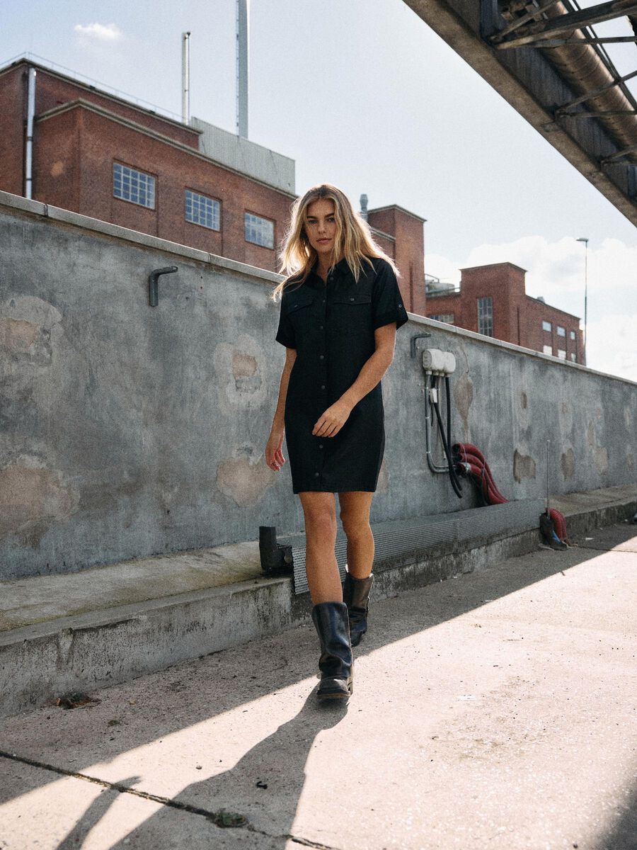 Noisy May COATED DENIM DRESS