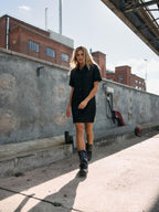 Noisy May COATED DENIM DRESS