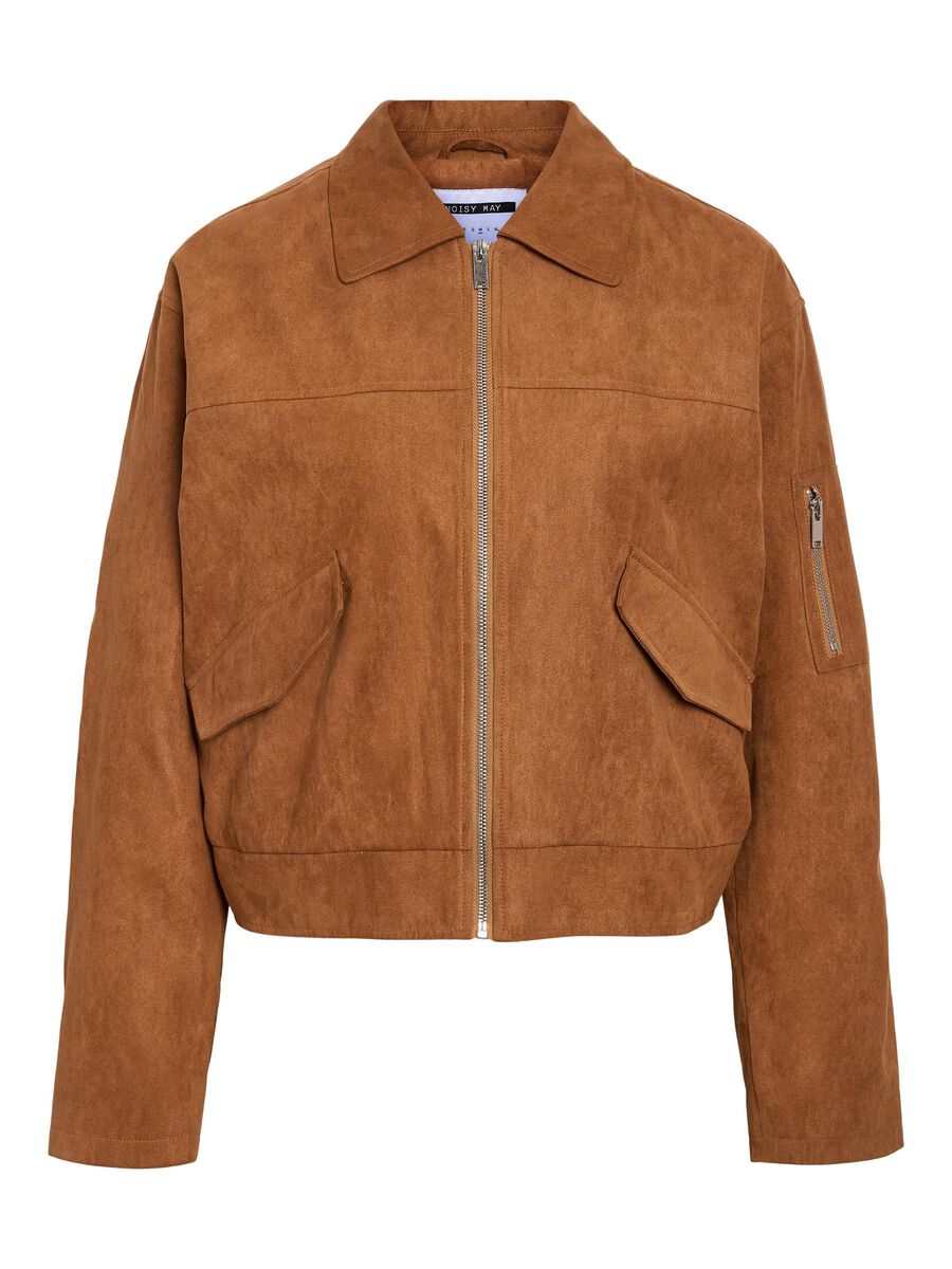 Noisy May FAUX SUEDE BOMBER JACKET