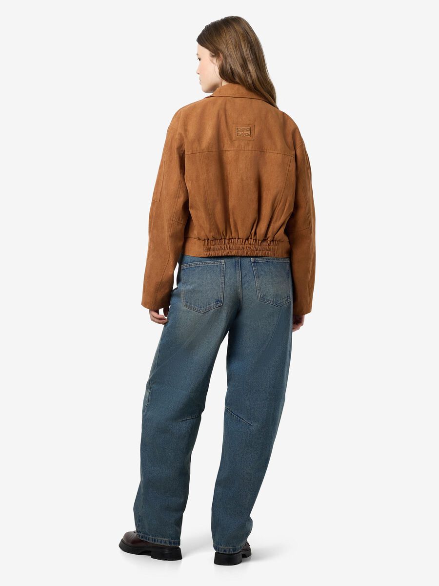 Noisy May FAUX SUEDE BOMBER JACKET