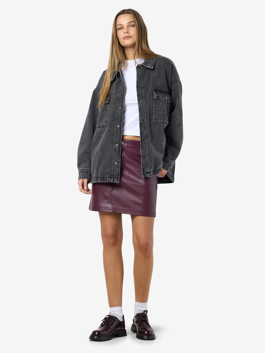 Noisy May QUILTED DENIM OVERSHIRT