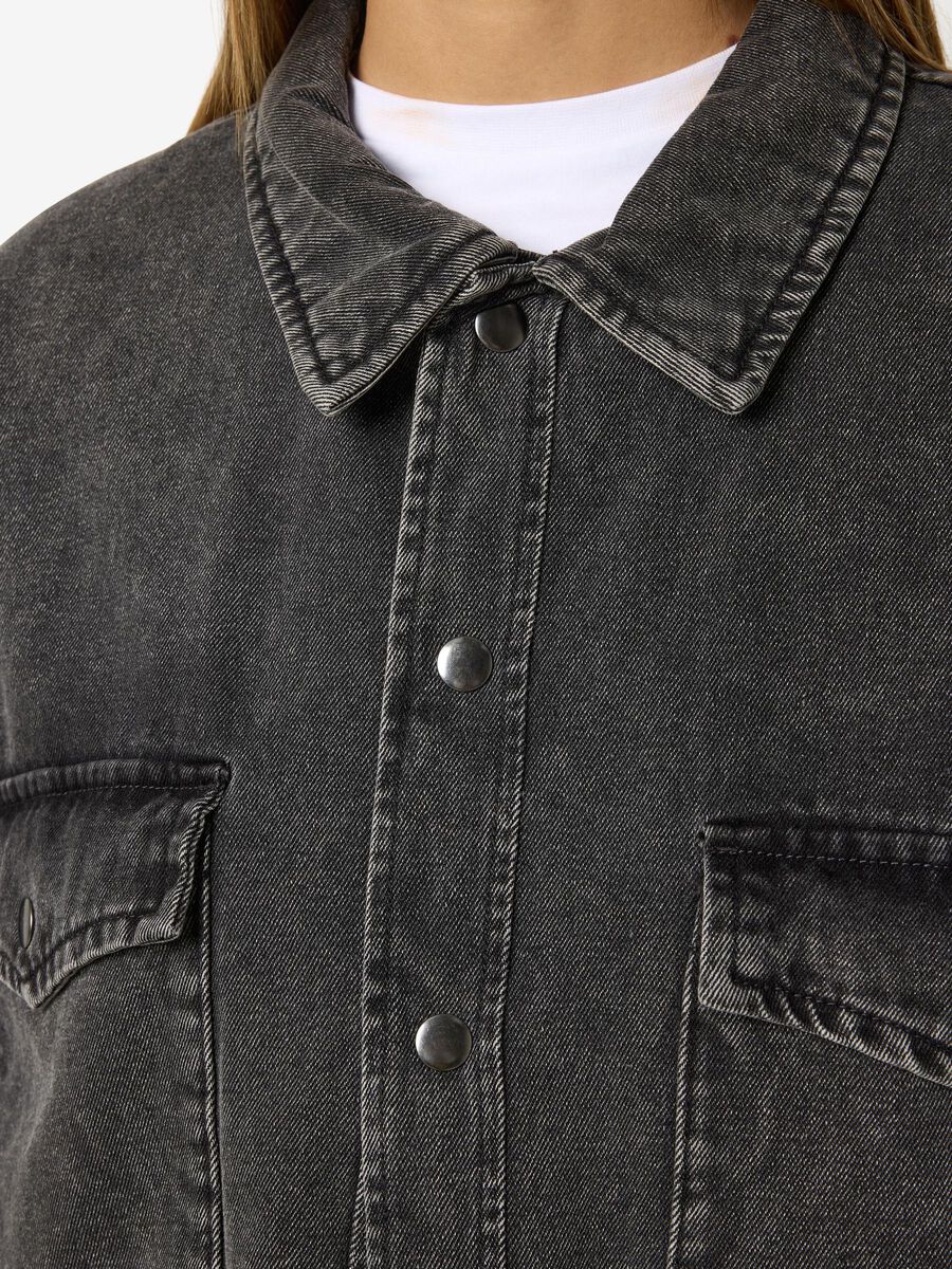Noisy May QUILTED DENIM OVERSHIRT