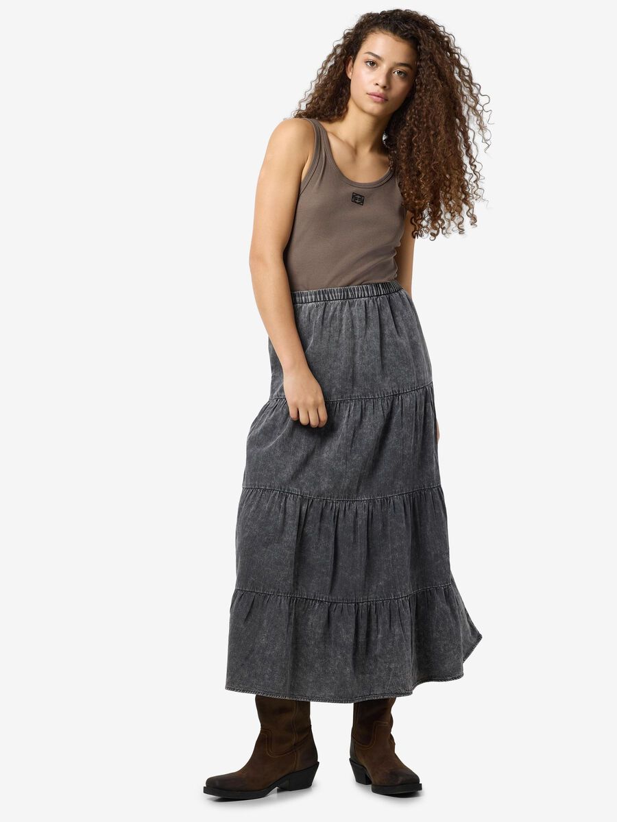 Noisy May ACID WASHED DENIM SKIRT