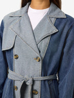 Noisy May DENIM TRENCHCOAT