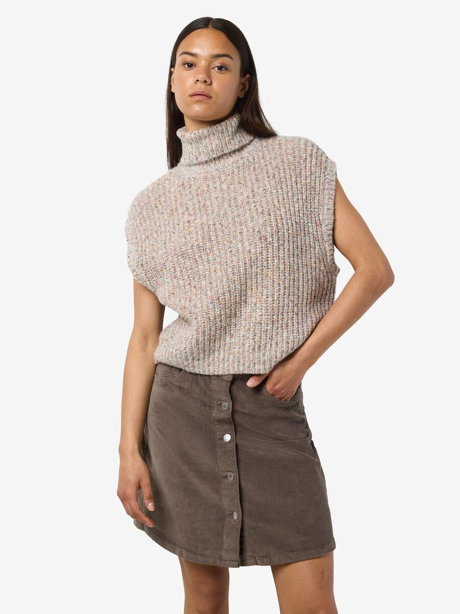 Noisy May ROLL NECK KNITTED VEST