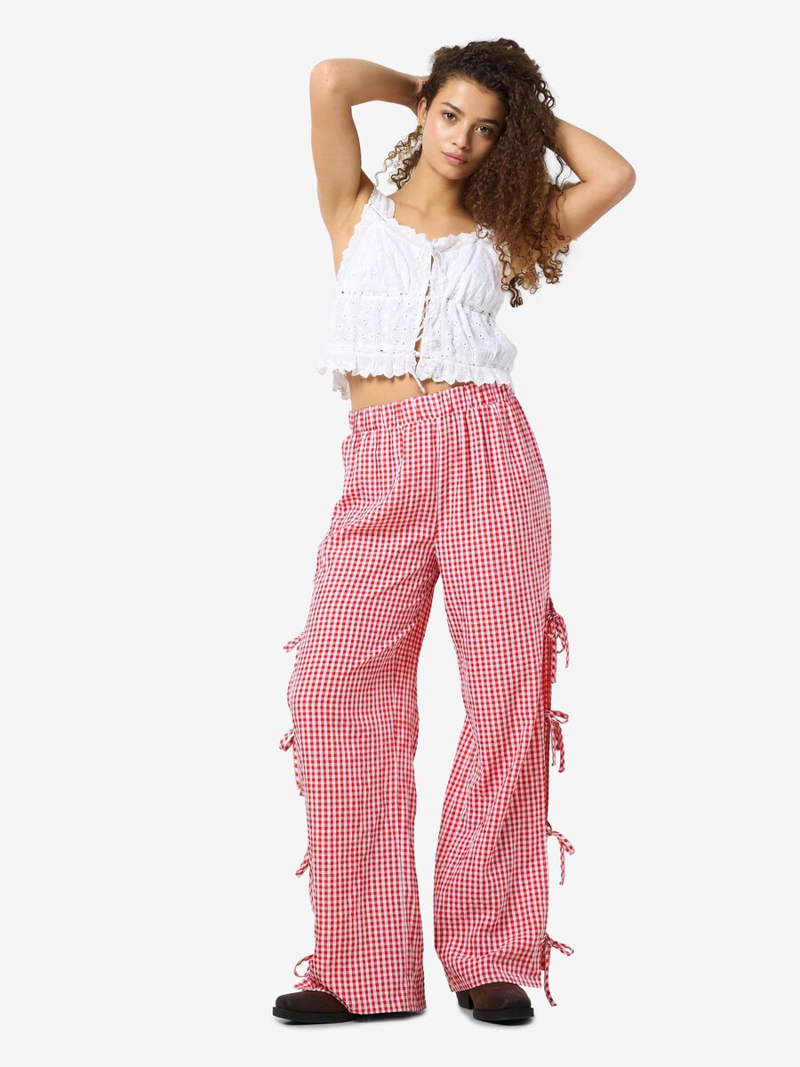 Noisy May CHECKED TROUSERS