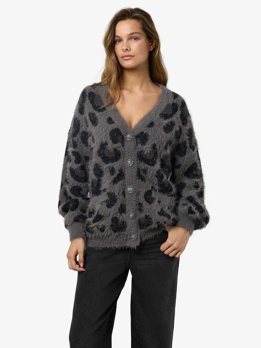 Noisy May ANIMAL PRINT CARDIGAN