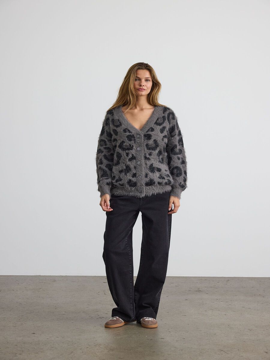 Noisy May ANIMAL PRINT CARDIGAN