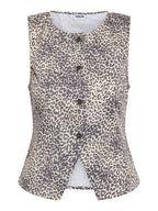 Noisy May ANIMAL PRINT WAISTCOAT
