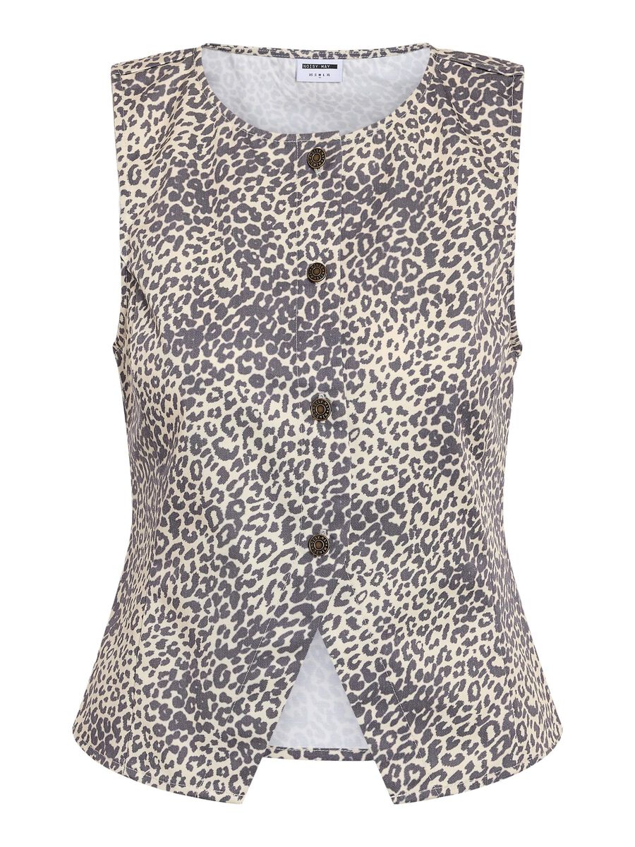 Noisy May ANIMAL PRINT WAISTCOAT