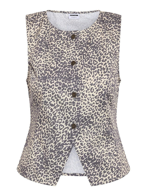 Noisy May ANIMAL PRINT WAISTCOAT