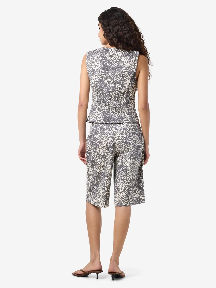 Noisy May ANIMAL PRINT WAISTCOAT