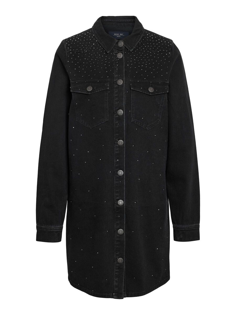 Noisy May RHINESTONE DENIM DRESS