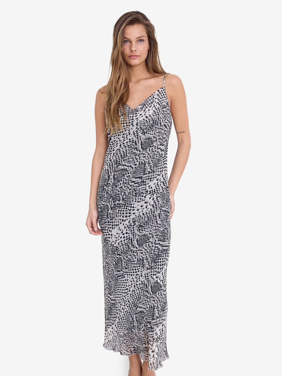 Noisy May PRINTED MIDI DRESS