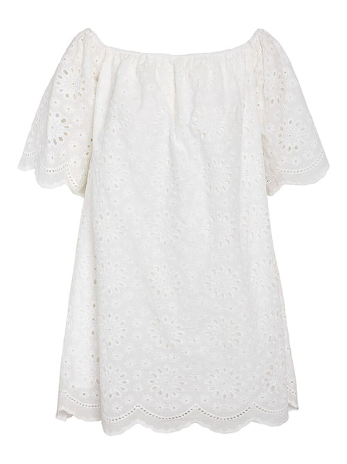 Noisy May BRODERIE ANGLAISE MINI DRESS