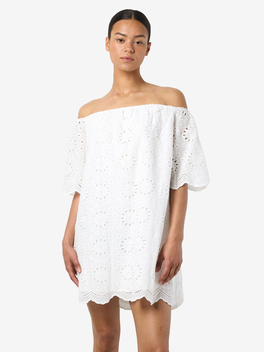 Noisy May BRODERIE ANGLAISE MINI DRESS