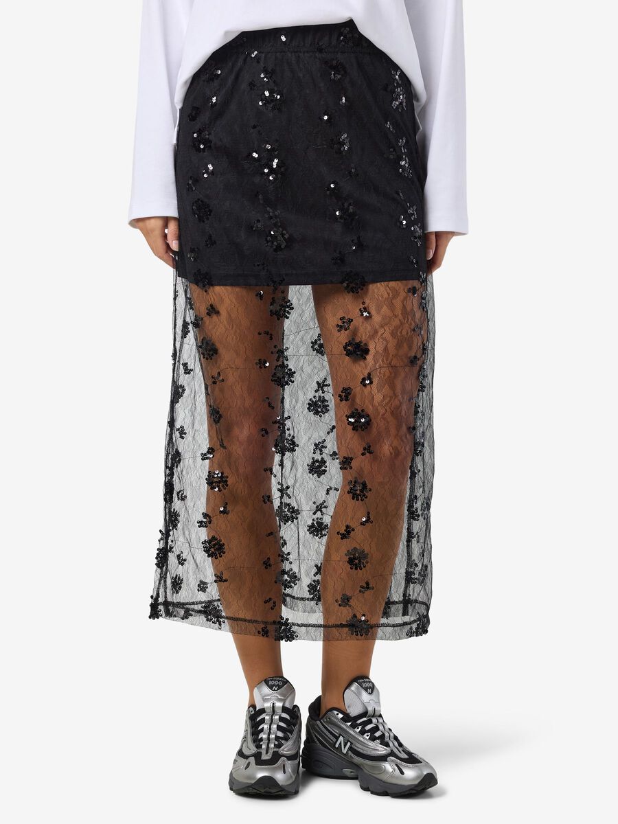 Noisy May MESH MAXI SKIRT