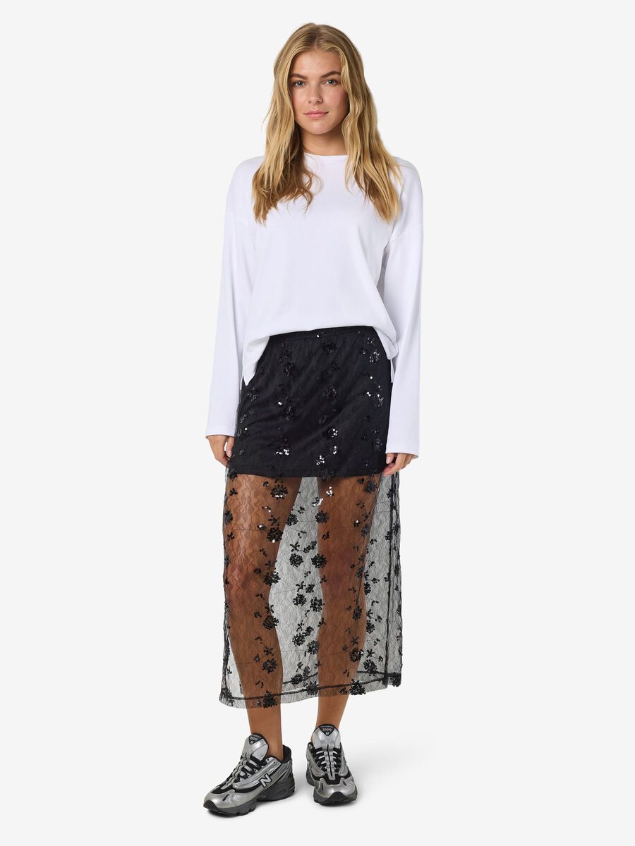 Noisy May MESH MAXI SKIRT